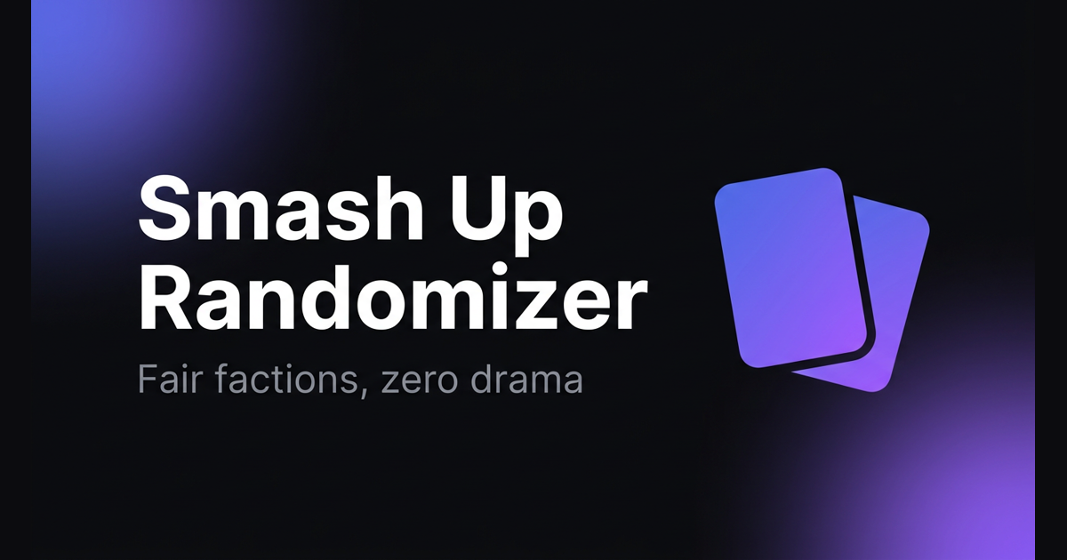 Randomize Button Smash Smash Up Randomizer